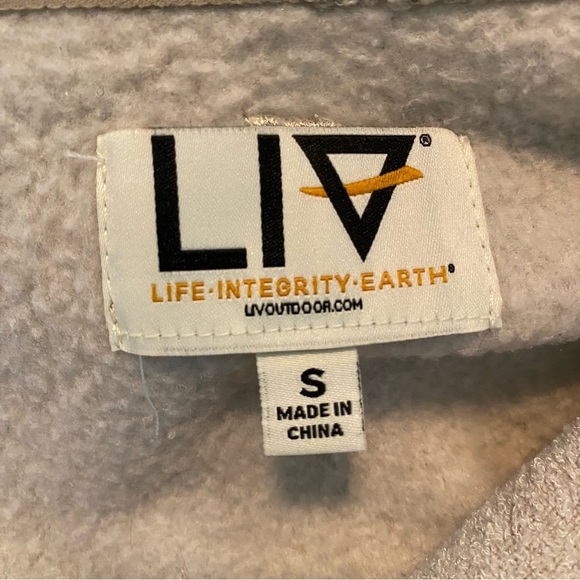 Liv‎ Outdoor Jacket Women Small 1/4 Zip Oatmeal All Season Packable Gorpcore - Picture 7 of 13